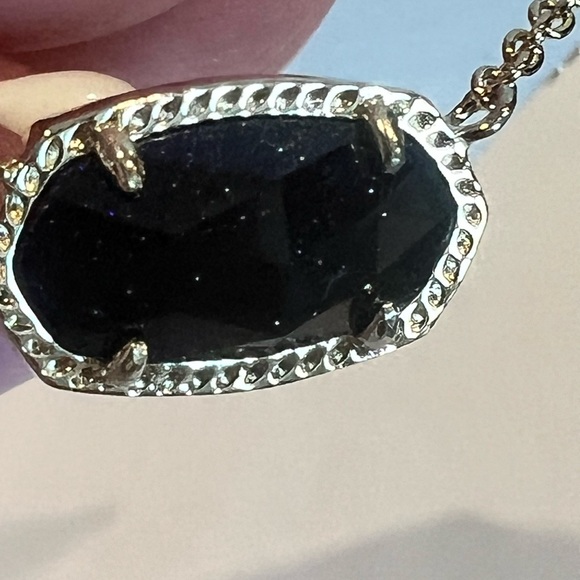 NWT Kendra Scott RARE Elisa Necklace Blue Goldstone Yellow Gold Bloomingdales😊 - Picture 10 of 10